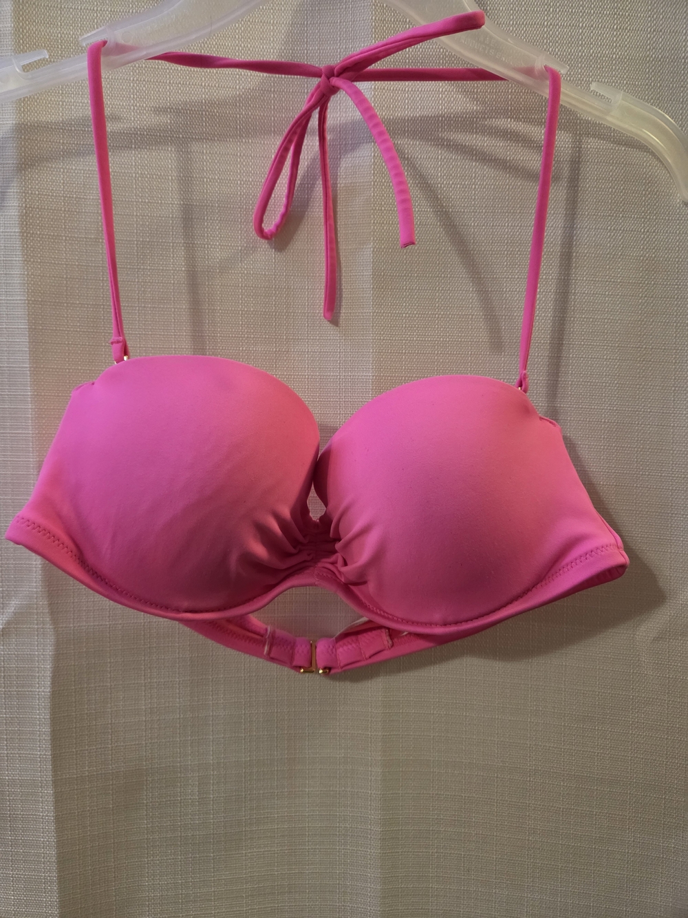 Victoria's Secret Hot Pink Push-Up Convertible Bikini Top